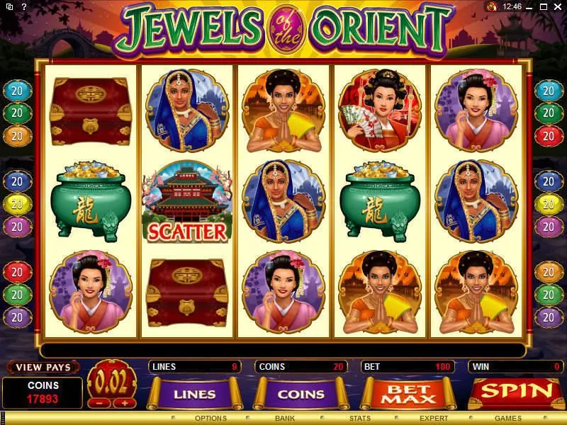 Jewels of the Orient Microgaming Slot Game released in   - Free Spins
