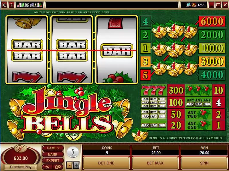 Jingle Bells Microgaming Slot Game released in   - 