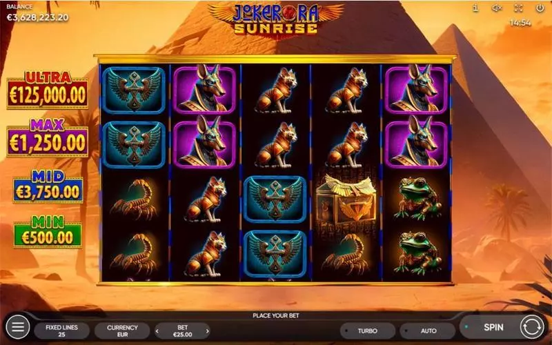 Joker Ra - Sunrise Endorphina Slot Game released in April 2024 - Free Spins