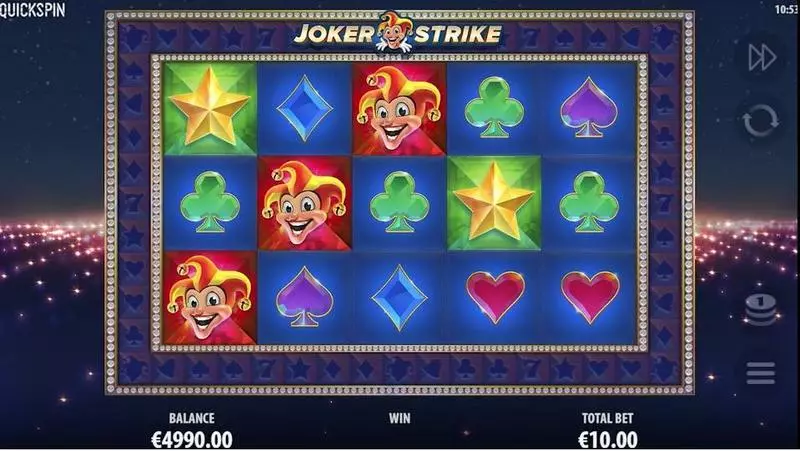 Joker Strike Quickspin Slot Game released in April 2018 - Wheel of Fortune
