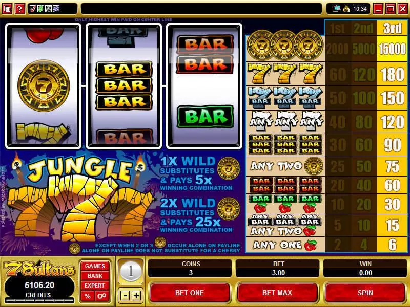 Jungle 7's Microgaming Slot Game released in   - 