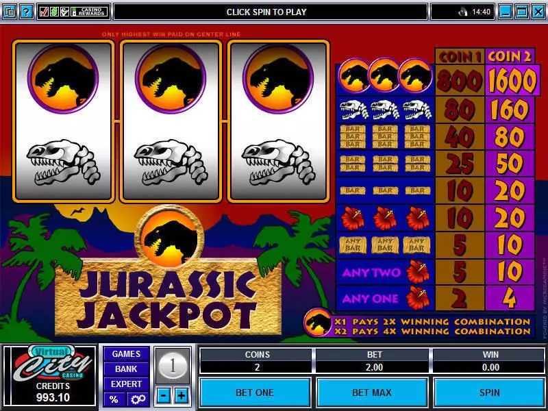 Jurassic Jackpot Microgaming Slot Game released in   - 