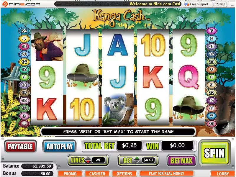 Kanga Cash Vegas Technology Slot Game released in   - Second Screen Game