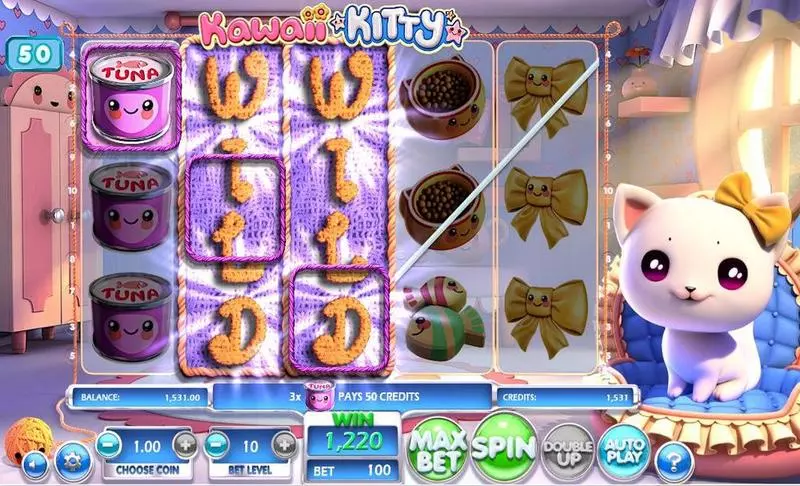 Kawaii Kitty BetSoft Slot Game released in November 2016 - Re-Spin
