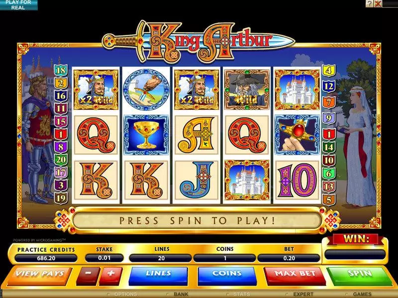 King Arthur Microgaming Slot Game released in   - Second Screen Game