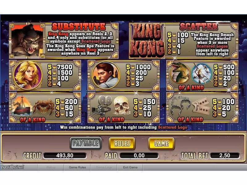King Kong bwin.party Slot Game released in   - Free Spins