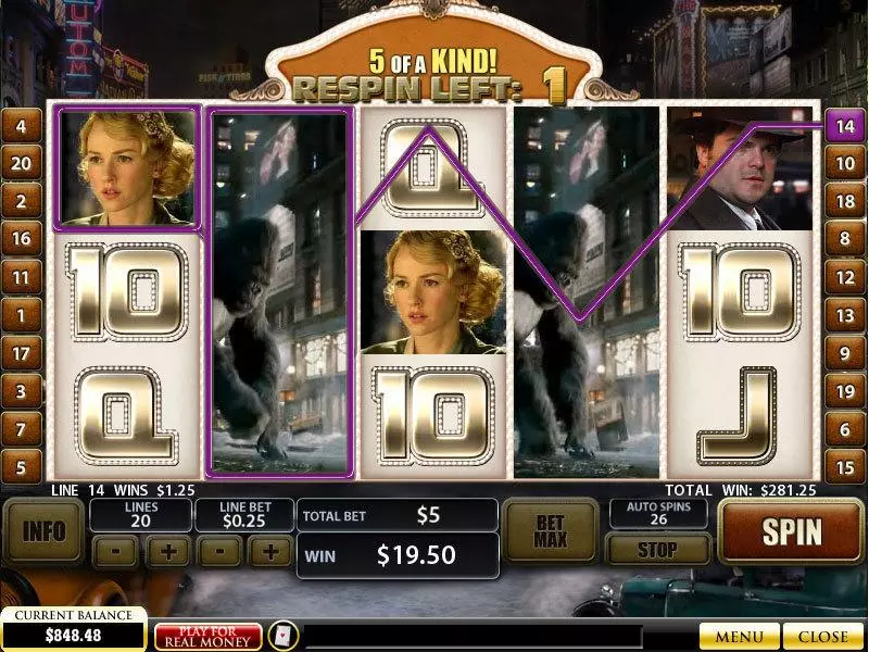 King Kong PlayTech Slot Game released in   - Second Screen Game