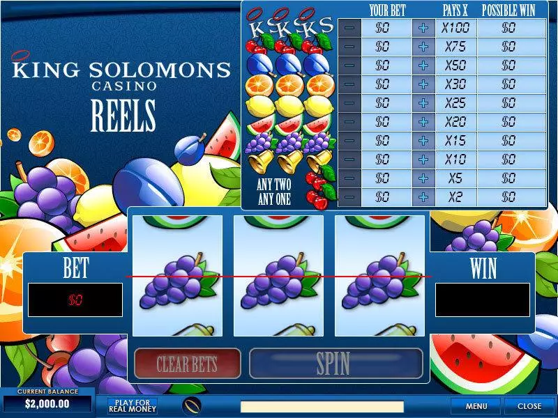 King Solomons Reels PlayTech Slot Game released in   - 
