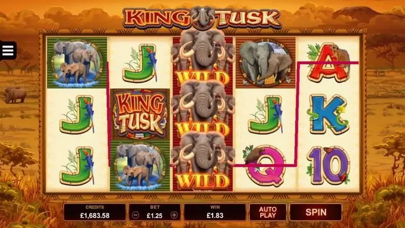 King Tusk Microgaming Slot Game released in November 2017 - Free Spins