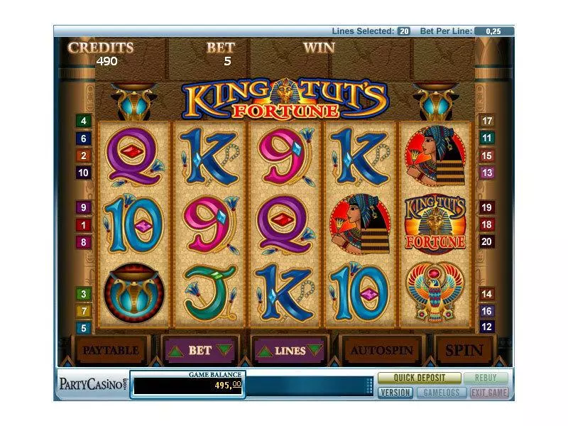 King Tut's Fortune bwin.party Slot Game released in   - Free Spins