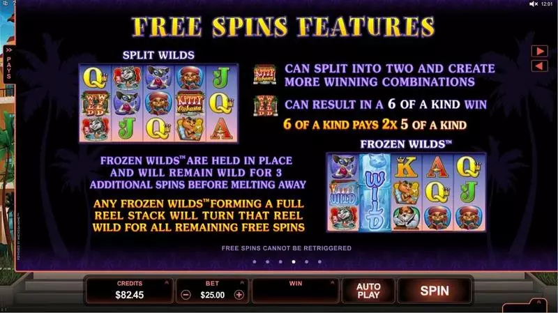 Kitty Cabana Microgaming Slot Game released in June 2015 - Free Spins