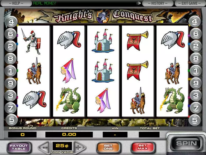 Knight's Conquest DGS Slot Game released in   - Second Screen Game