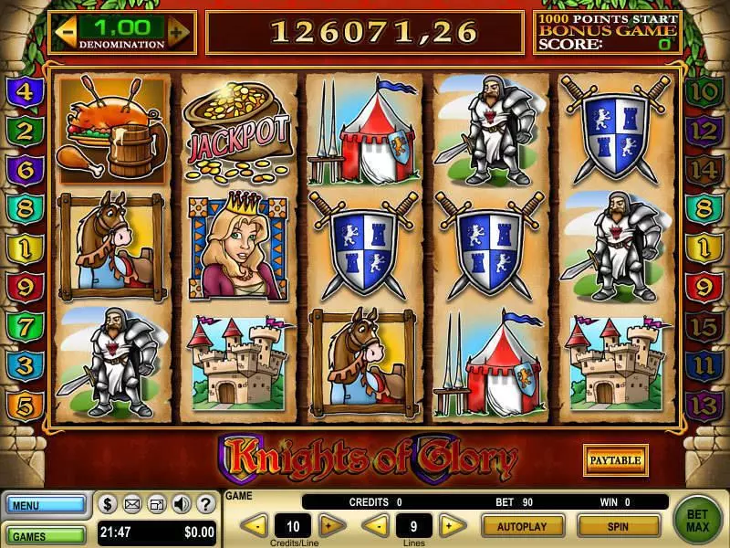 Knights of Glory GTECH Slot Game released in   - Free Spins