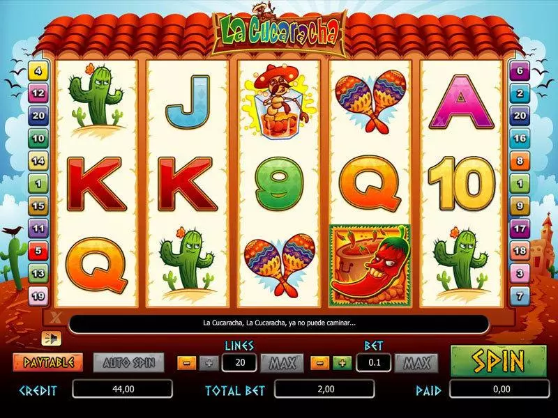 La Cucaracha bwin.party Slot Game released in   - Free Spins