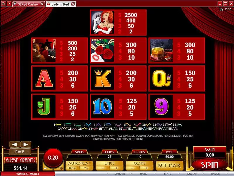 Lady in Red Microgaming Slot Game released in   - Free Spins