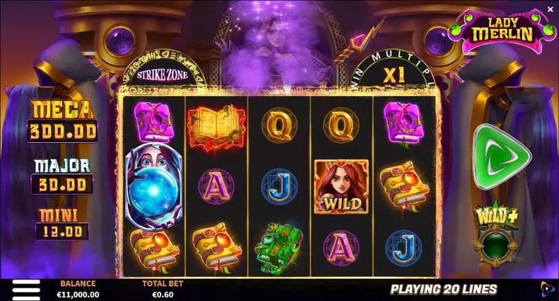 Lady Merlin ReelPlay Slot Game released in February 2023 - Free Spins