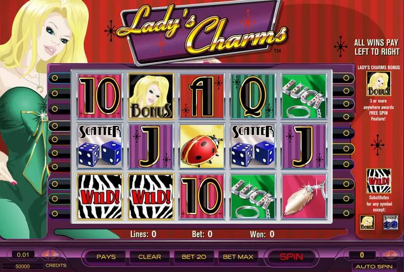 Lady's Charms Amaya Slot Game released in   - Free Spins