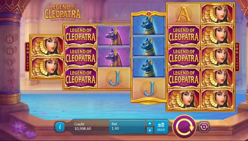 Legend of Cleopatra Playson Slot Game released in February 2018 - Free Spins
