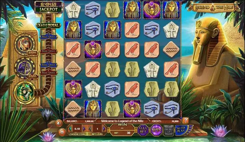 Legend of the Nile BetSoft Slot Game released in December 2017 - Free Spins