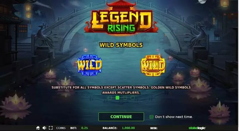 Legend Rising StakeLogic Slot Game released in September 2019 - Free Spins