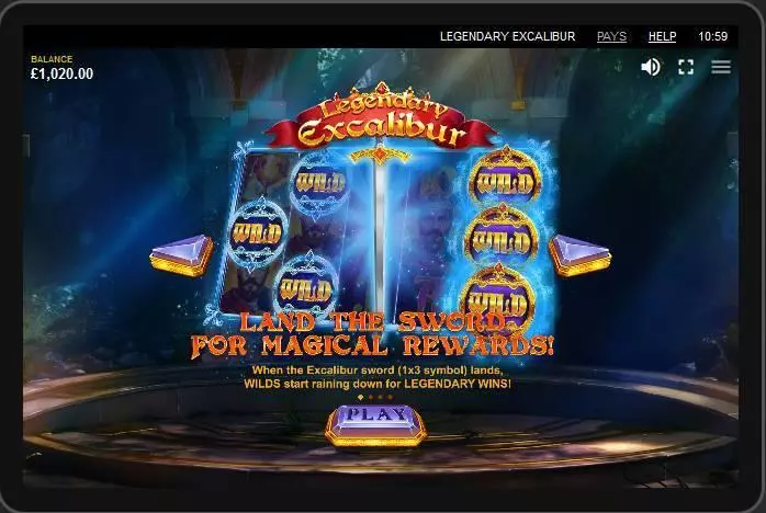 Legendary Excalibur Red Tiger Gaming Slot Game released in November 2019 - Re-Spin
