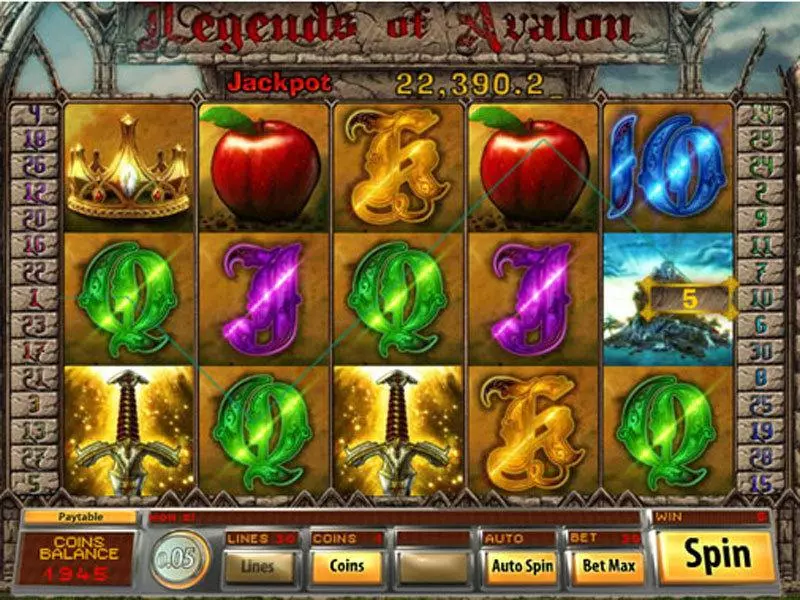 Legends of Avalon Saucify Slot Game released in   - Free Spins