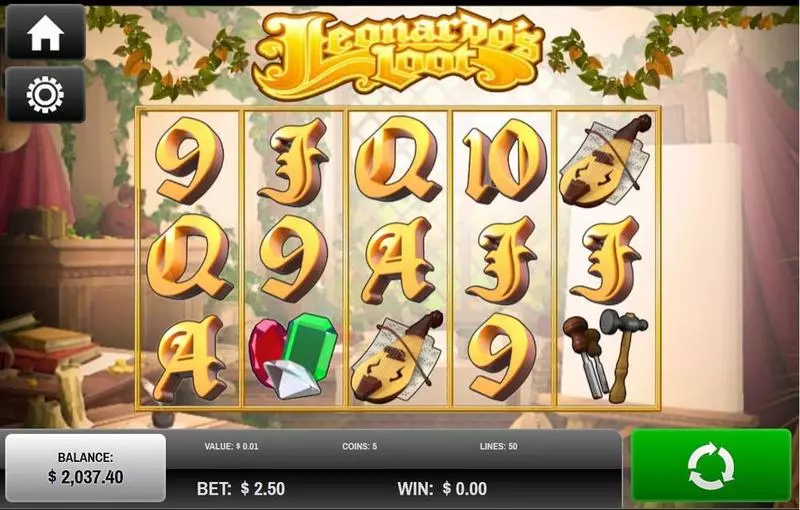 Leonardo's Loot Rival Slot Game released in October 2014 - Free Spins