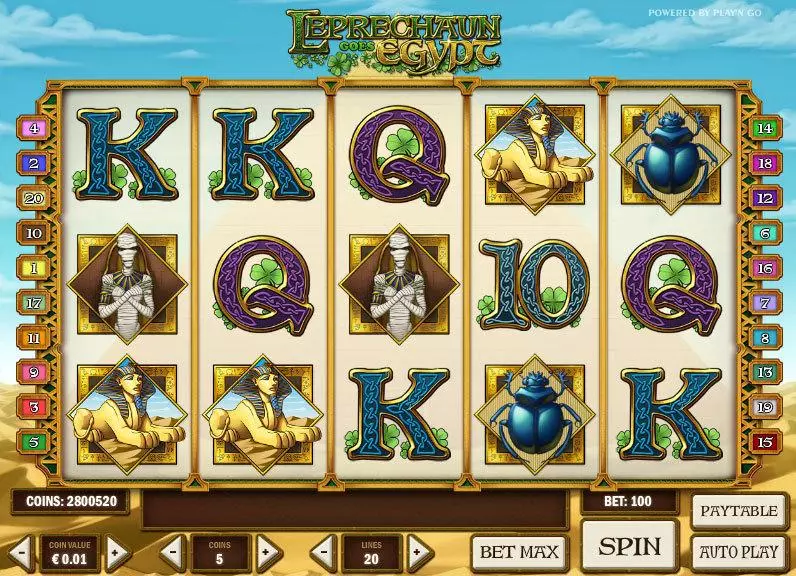 Leprechaun goes Egypt Play'n GO Slot Game released in   - On Reel Game