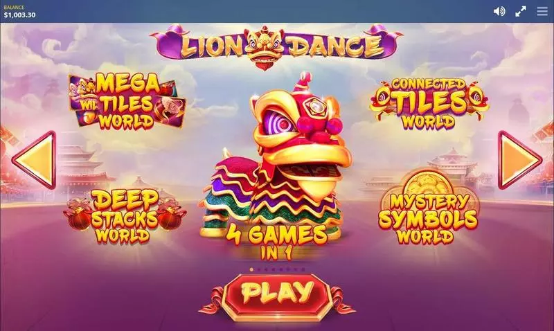 Lion Dance Red Tiger Gaming Slot Game released in March 2017 - Free Spins