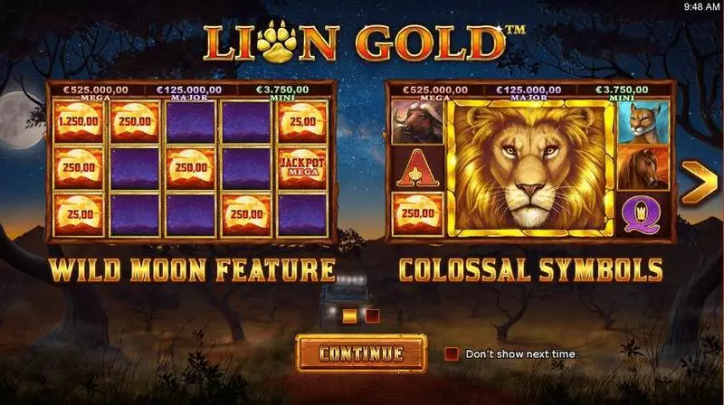 Lionn Gold StakeLogic Slot Game released in September 2020 - Super Stake