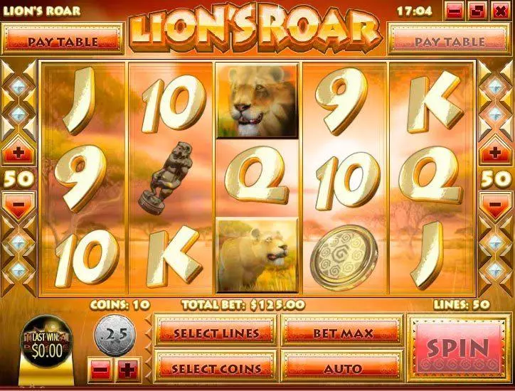 Lion's Roar Rival Slot Game released in July 2014 - Free Spins