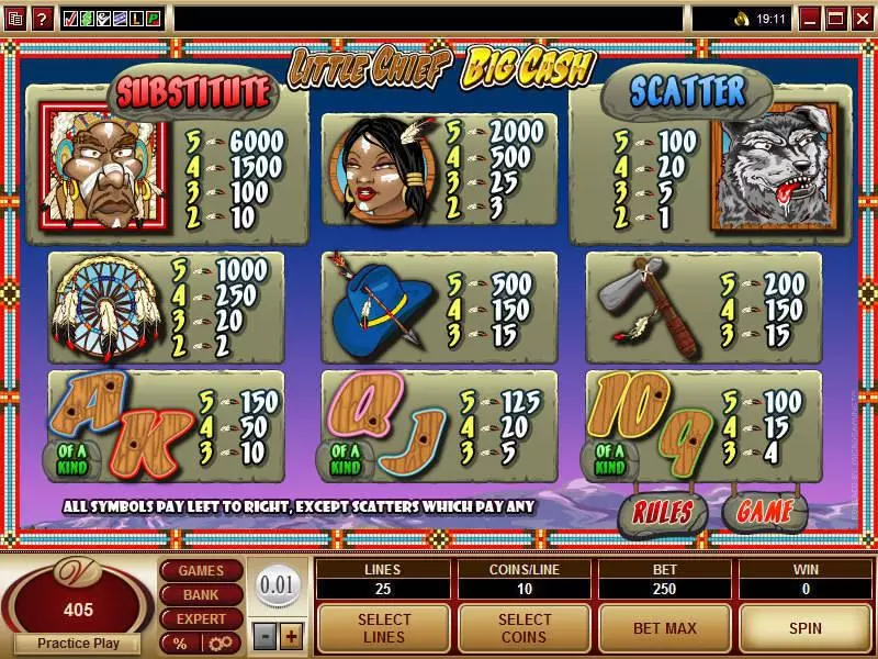 Little Chief Big Cash Microgaming Slot Game released in   - Free Spins
