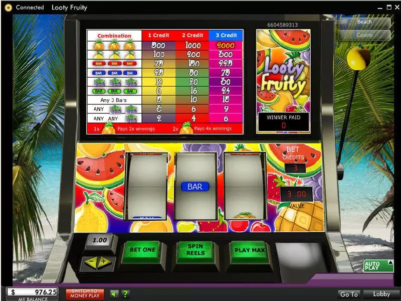 Looty Fruity 888 Slot Game released in   - 