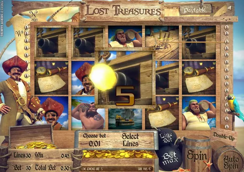 Lost Treasures Sheriff Gaming Slot Game released in   - Multi Level