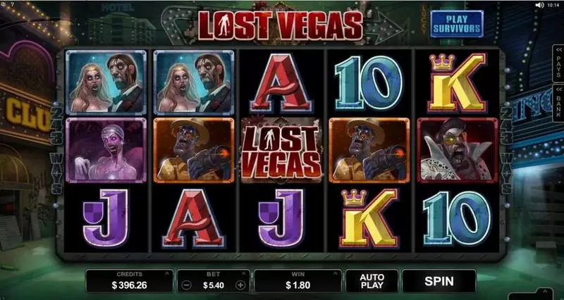 Lost Vegas Microgaming Slot Game released in November 2016 - Free Spins