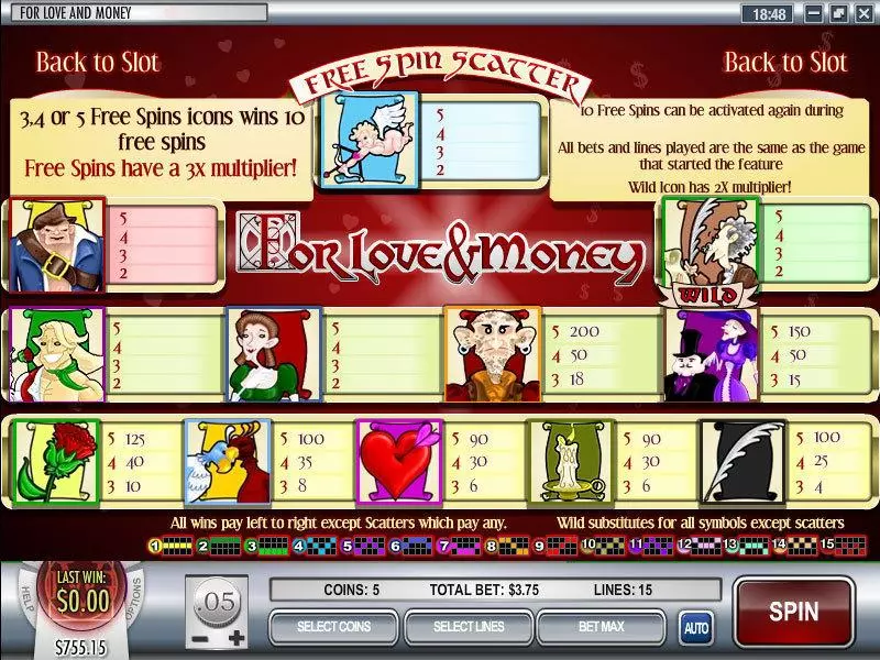 Love and Money Rival Slot Game released in   - Free Spins