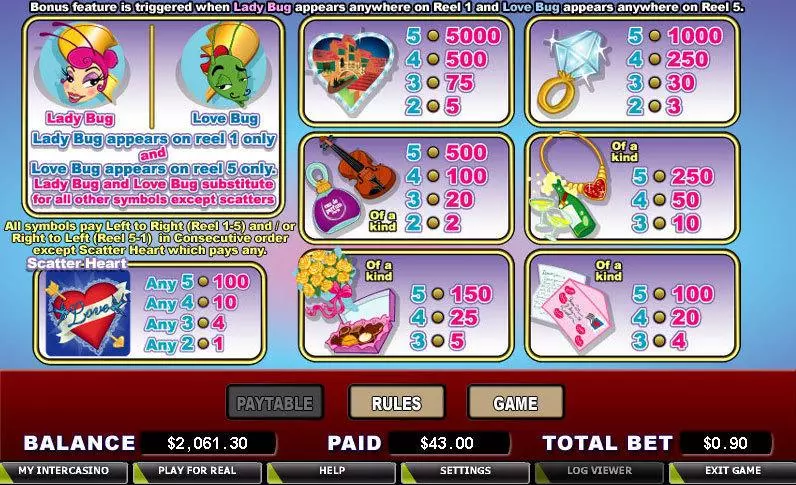 Love Bugs CryptoLogic Slot Game released in   - Free Spins