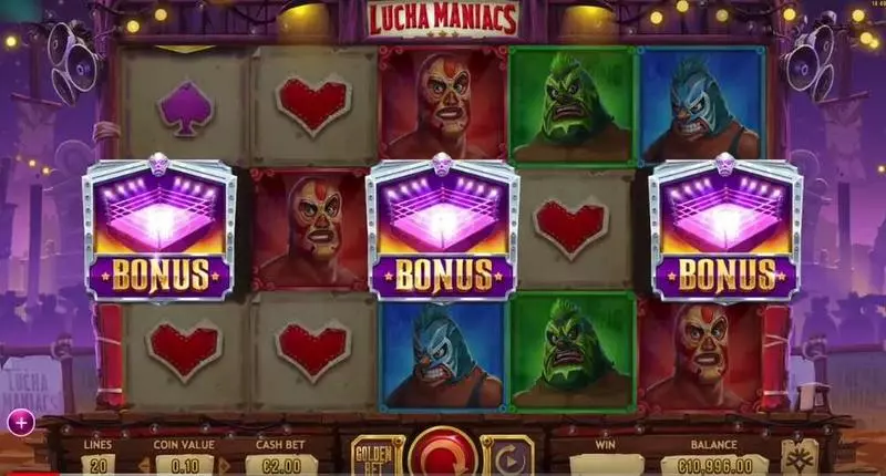 Lucha Maniacs Yggdrasil Slot Game released in April 2018 - Second Screen Game