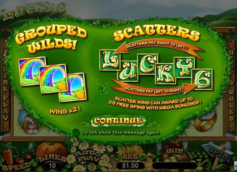 Lucky 6 RTG Slot Game released in December 2015 - Free Spins