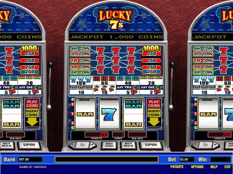 Lucky 7's 5 Line Parlay Slot Game released in   - 