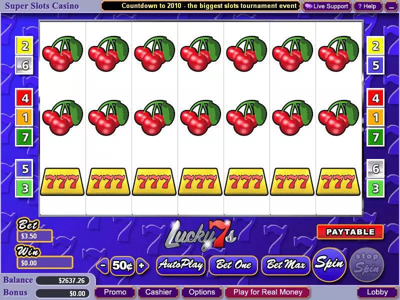Lucky 7s WGS Technology Slot Game released in   - 