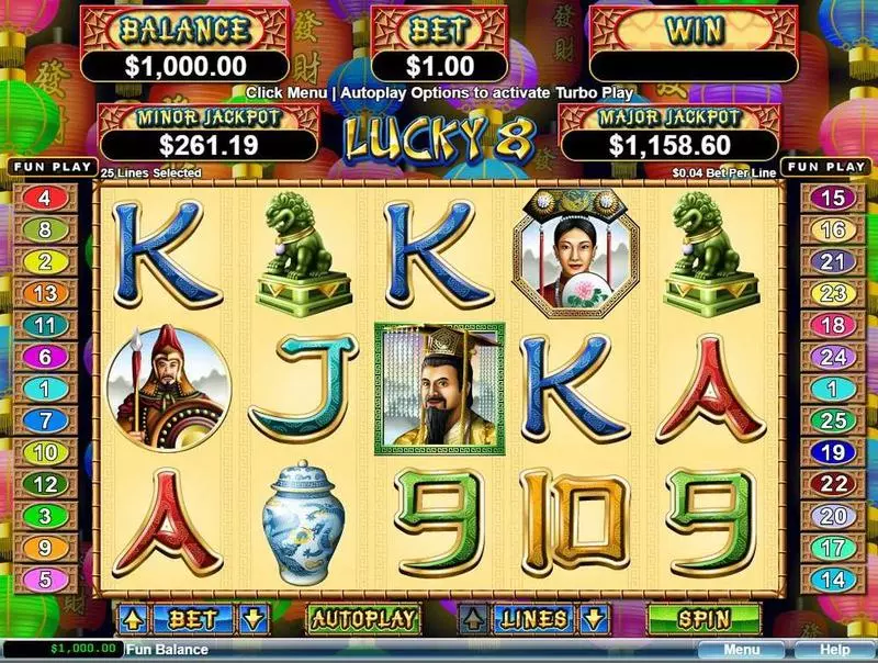Lucky 8  RTG Slot Game released in   - 