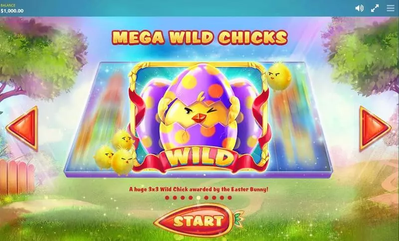 Lucky Easter Red Tiger Gaming Slot Game released in March 2017 - Free Spins