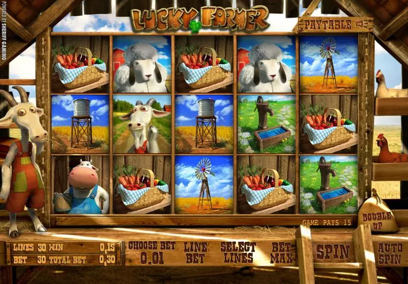 Lucky Farmer Sheriff Gaming Slot Game released in   - Free Spins