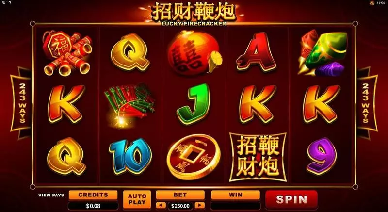 Lucky Firecracker Microgaming Slot Game released in February 2015 - Free Spins