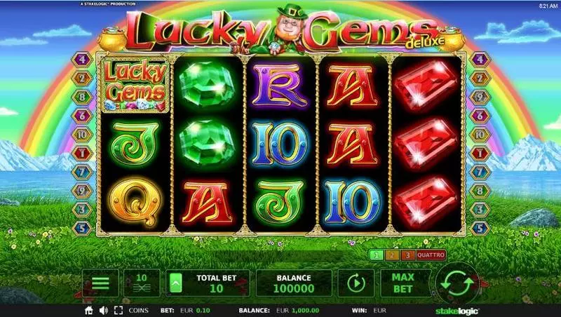 Lucky Gems Deluxe StakeLogic Slot Game released in March 2019 - 