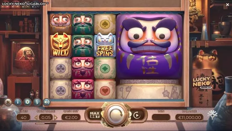 Lucky Neko - GIGABLOX Yggdrasil Slot Game released in June 2020 - Gigablox