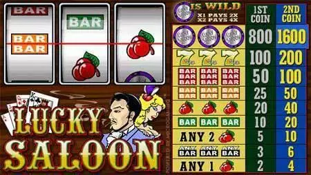 Lucky Saloon Microgaming Slot Game released in   - 