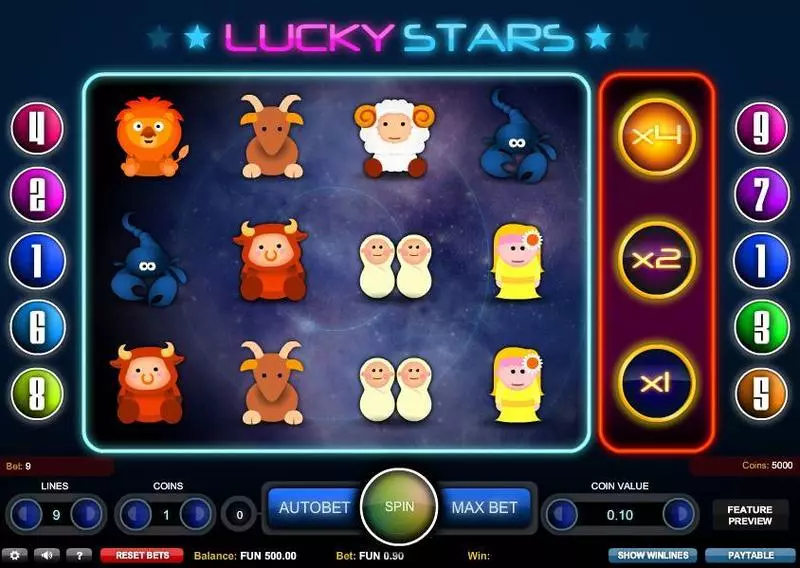 Lucky Stars 1x2 Gaming Slot Game released in   - 
