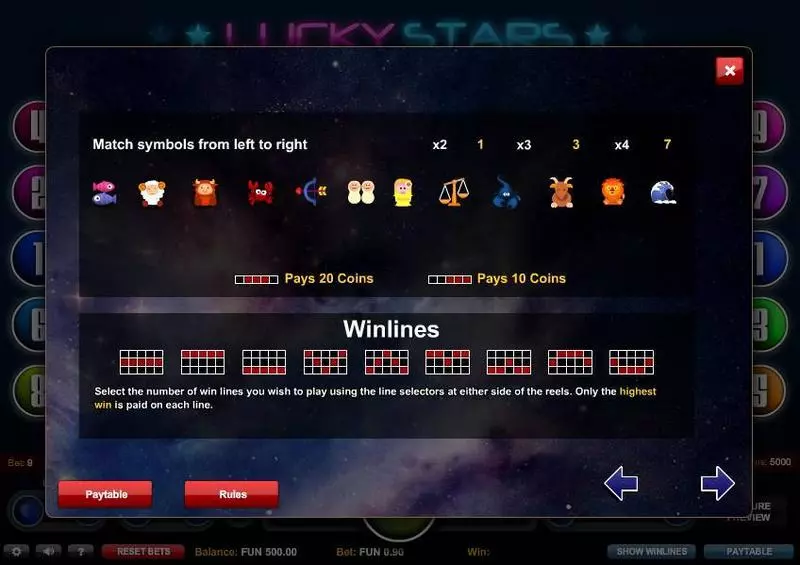 Lucky Stars 1x2 Gaming Slot Game released in   - 